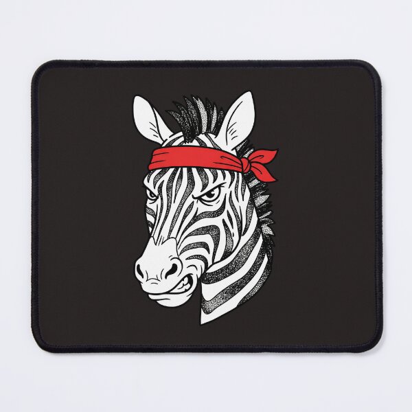 Item preview, Rebel Zebra with Red Bandana designed and sold by AwesomeBeyondLimits.
