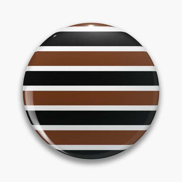 Item preview, Brown, Black and White Horizontal Stripes Pattern designed and sold by PurplleArtz .