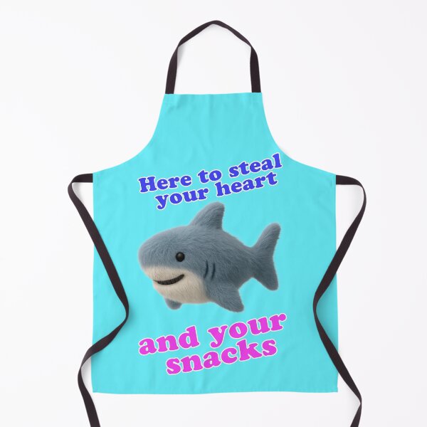 Item preview, Funny Shark Here to Steal Your Heart and Snacks (Wordplay) designed and sold by Mauswohn.