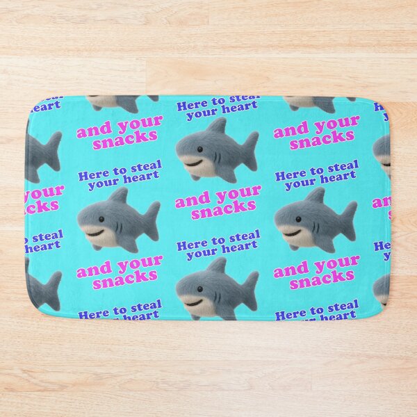 Item preview, Funny Shark Here to Steal Your Heart and Snacks (Wordplay) designed and sold by Mauswohn.