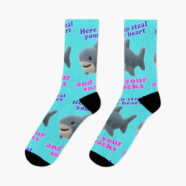 Item preview, Funny Shark Here to Steal Your Heart and Snacks (Wordplay) designed and sold by Mauswohn.