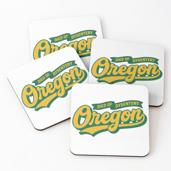 Item preview, Oregon Trail - Died Of Dysentery - Retro Script Logo designed and sold by Cozy-Old-Pub.