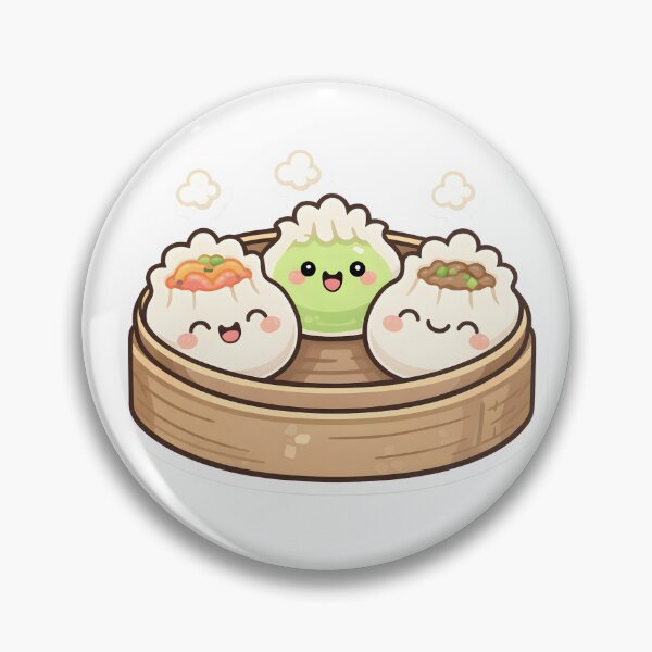 Item preview, Cute Dumpling Character – Kawaii Asian Food Sticker designed and sold by DesignEG.