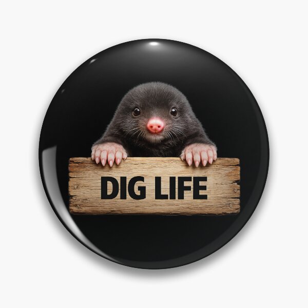 Item preview, Dig Life Cute Mole Funny Sticker designed and sold by EimSol.