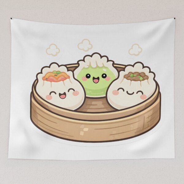 Item preview, Cute Dumpling Character – Kawaii Asian Food Sticker designed and sold by DesignEG.