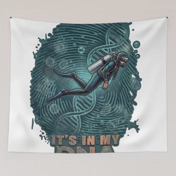 Item preview, It’s In My DNA – Scuba Diver Ocean Passion Graphic Shirt designed and sold by Brinevex Co..