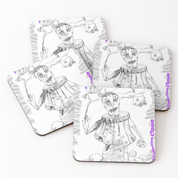 Item preview, Elizabethan Clown With Balloons (Drawing by ACCI) designed and sold by VanyssaGraphics.