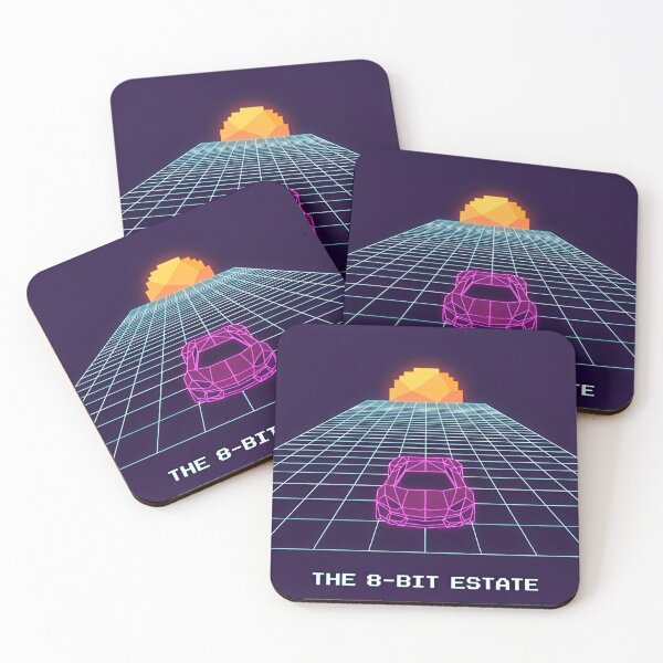 Item preview, Retro 16-Bit Grid Wireframe Vaporwave Gaming designed and sold by The Modern Den.