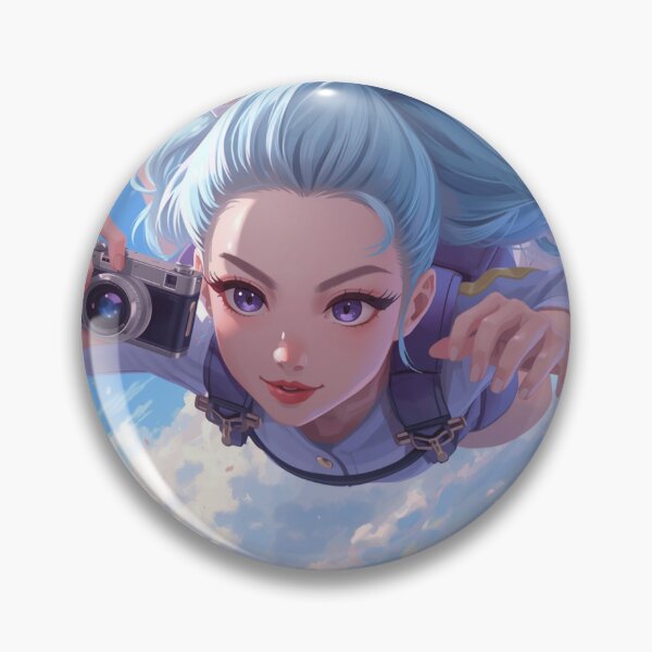 Item preview, Flying Camera Girl Sticker – Skydiving Adventure Art designed and sold by UUCSHOP.