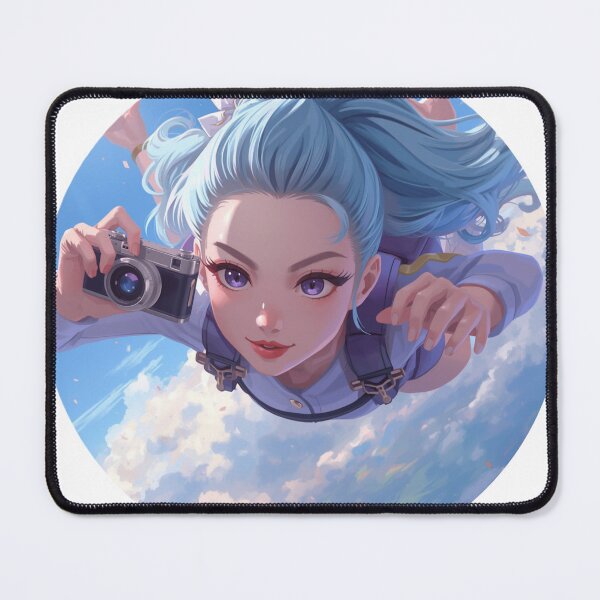 Item preview, Flying Camera Girl Sticker – Skydiving Adventure Art designed and sold by UUCSHOP.