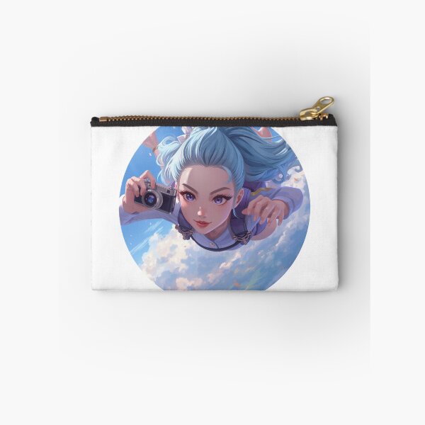 Item preview, Flying Camera Girl Sticker – Skydiving Adventure Art designed and sold by UUCSHOP.