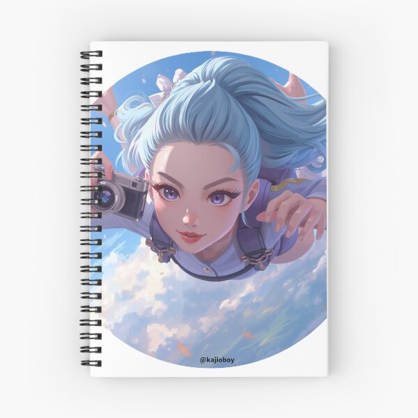 Item preview, Flying Camera Girl Sticker – Skydiving Adventure Art designed and sold by UUCSHOP.