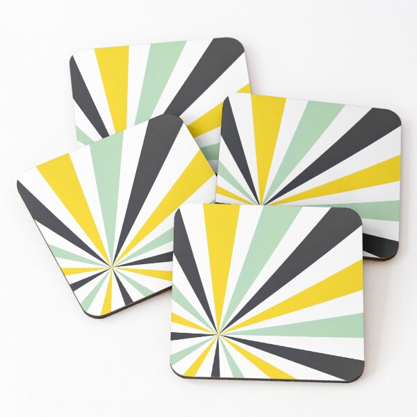 Item preview, Mid-Century Modern Sunburst Design In Green And Yellow designed and sold by DEC02.