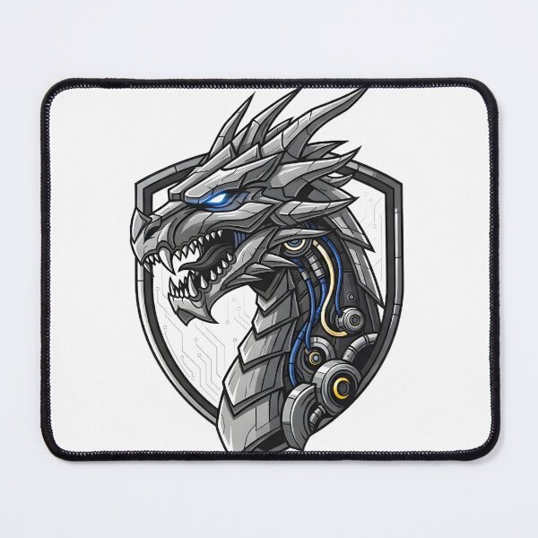 Item preview, Dragon head mecha robot logo illustration designed and sold by angkola99.