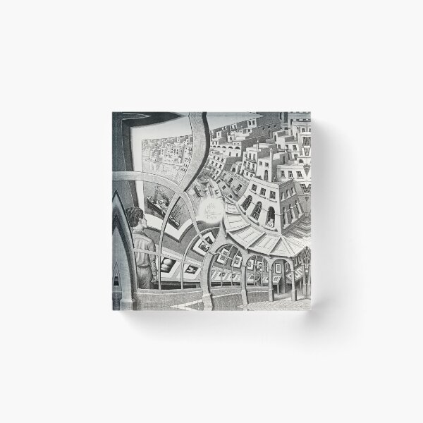 Item preview, Maurits Escher, Print Gallery, Surrealism, Optical Illusion designed and sold by Artistic Gift Print.