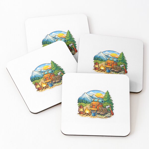 Item preview, Adventure Camping Mountain Travel Sticker designed and sold by waghrahul9975.