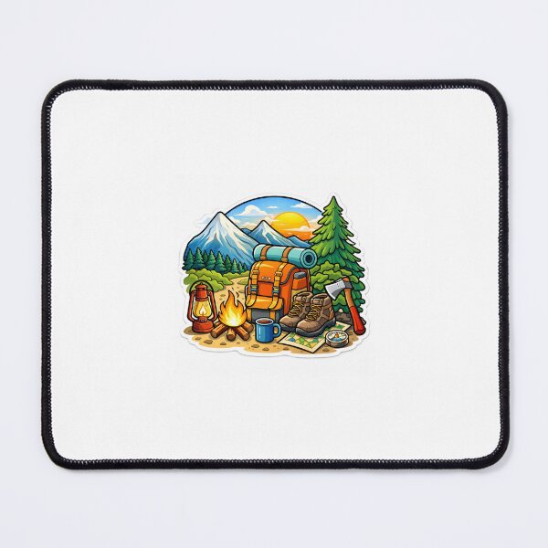 Item preview, Adventure Camping Mountain Travel Sticker designed and sold by waghrahul9975.
