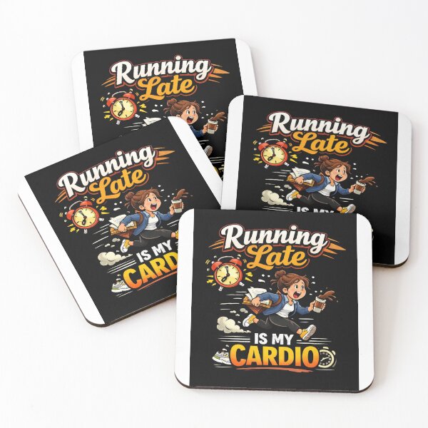 Item preview, Running Late Is My Cardio Funny Shirt Busy Life Humor Quote Rushing Meme Tee designed and sold by AlishaStudio.