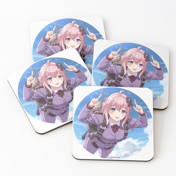 Item preview, Kawaii Skydiving Girl Sticker – Cute Adventure Style designed and sold by UUCSHOP.