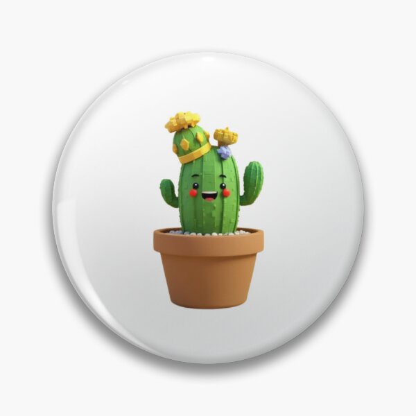 Item preview, Cute Kawaii Cactus Plant Sticker — Smiling Potted Cactus with Hat, Fun Succulent Art designed and sold by BOONEEX.