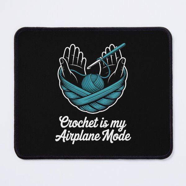 Item preview, Crochet Is My Airplane Mode Fiber Art Minimalism designed and sold by SplashTastic.