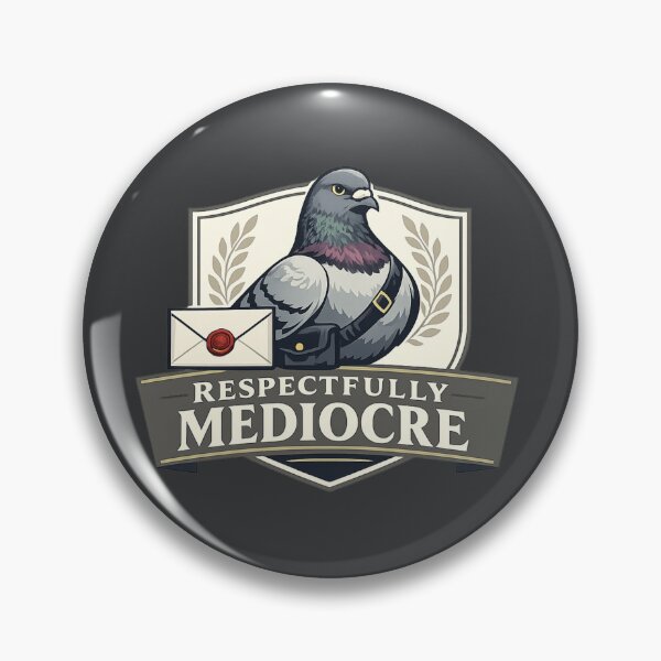 Item preview, Respectfully Mediocre Pigeon Shirt designed and sold by POD DYNASTY.