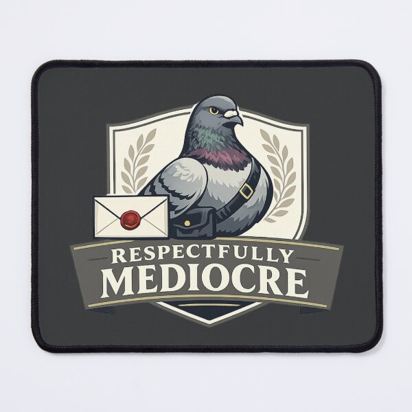 Item preview, Respectfully Mediocre Pigeon Shirt designed and sold by POD DYNASTY.