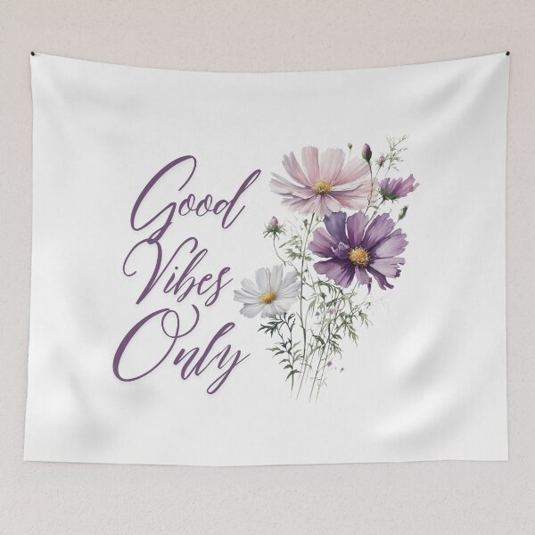 Item preview, Lovely Flower Design Good Vibes Only designed and sold by ANNAE*.