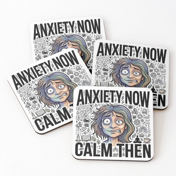 Item preview, Anxiety Now vs Calm Then designed and sold by Imaginarium of Chaos falcon88 .