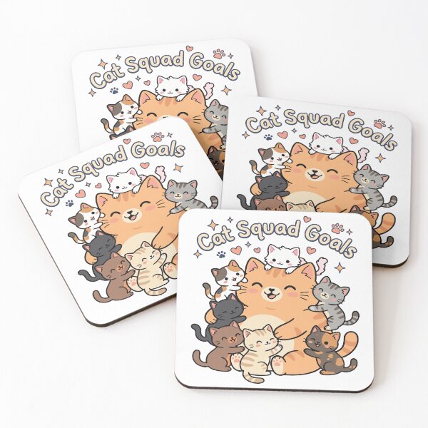 Item preview, Cat Squad Goals – Adorable Kawaii Kitten Lover designed and sold by DashBliss.