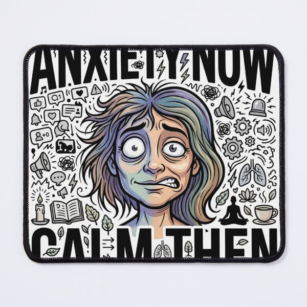 Item preview, Anxiety Now vs Calm Then designed and sold by Imaginarium of Chaos falcon88 .