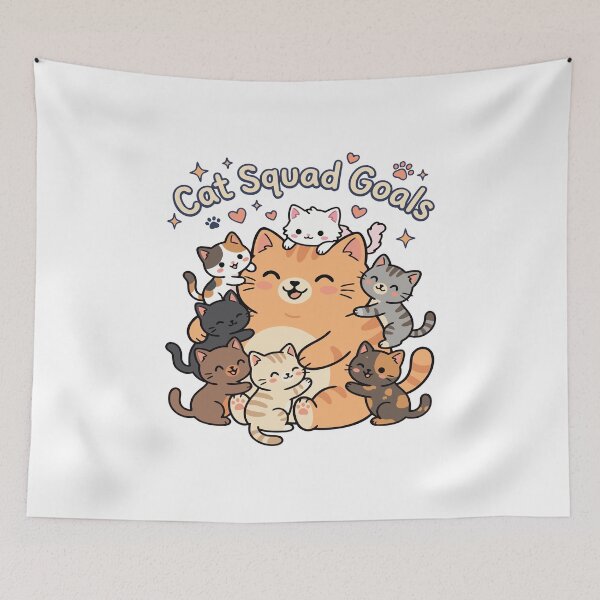 Item preview, Cat Squad Goals – Adorable Kawaii Kitten Lover designed and sold by DashBliss.