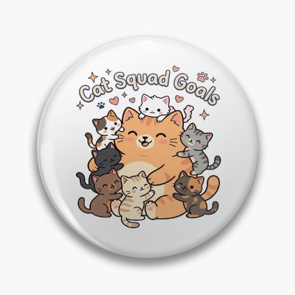 Item preview, Cat Squad Goals – Adorable Kawaii Kitten Lover designed and sold by DashBliss.