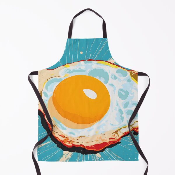 Item preview, Fried Egg Pop Art Sticker – Retro Food Art Print designed and sold by ArtFireGallery.