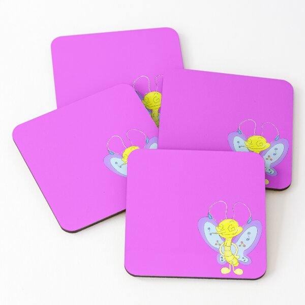 Item preview, Crazy Cute Dizzy Small Butterfly Yellow Blue Purple Fun designed and sold by CozyCritters8.