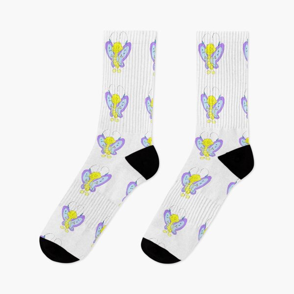 Item preview, Crazy Cute Dizzy Small Butterfly Yellow Blue Purple Fun designed and sold by CozyCritters8.