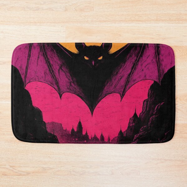 Item preview, bat pattern in pink designed and sold by saly55887.
