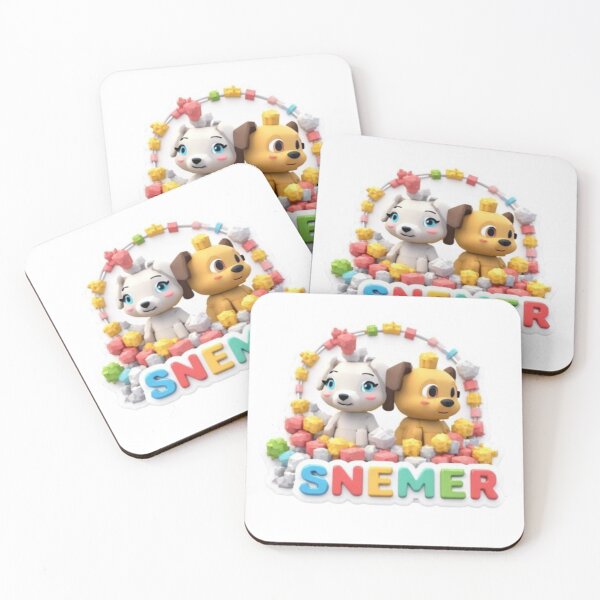 Item preview, Cute 3D Puppy Friends Sticker — Kawaii Dogs with Colorful Toy Blocks designed and sold by BOONEEX.