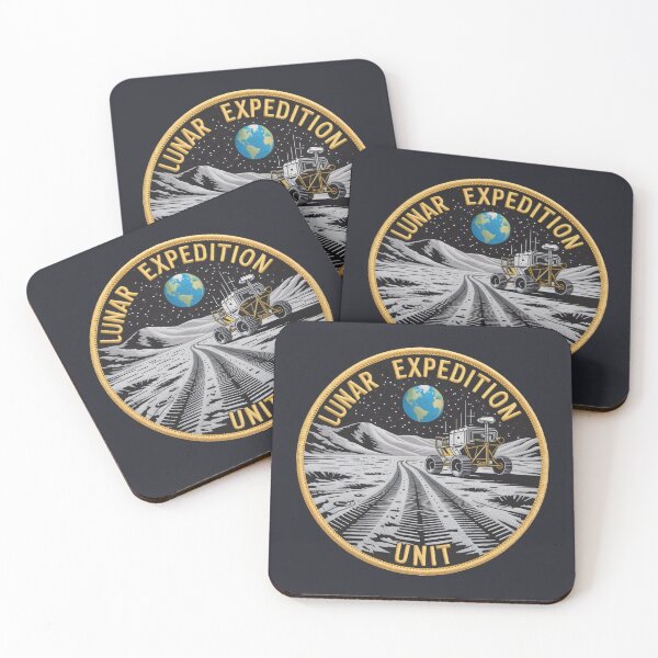 Item preview, Lunar Expedition Unit Moon Mission Space Patch designed and sold by SplashTastic.