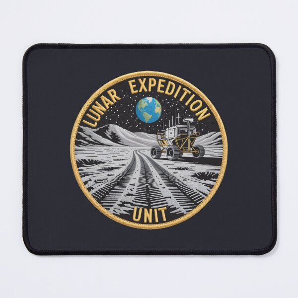 Item preview, Lunar Expedition Unit Moon Mission Space Patch designed and sold by SplashTastic.