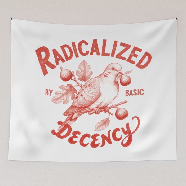 Item preview, Radicalized By Basic Decency Defends Freedom And Justice designed and sold by SkeletonsDanger.