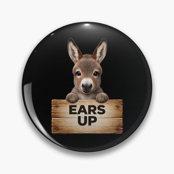 Item preview, Ears Up Cute Donkey Sticker designed and sold by EimSol.