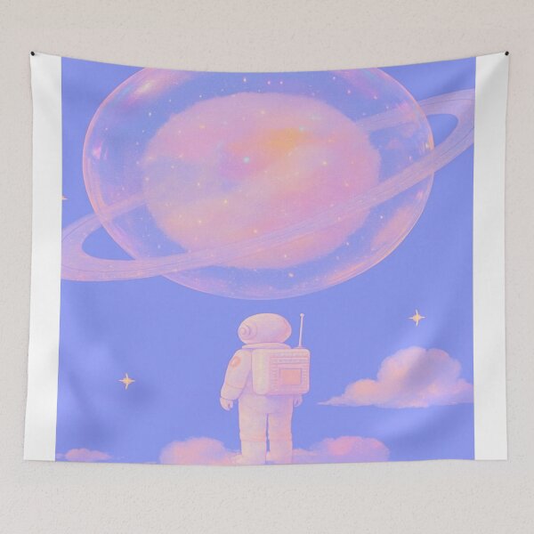 Item preview, An astronaut in a glittering scene designed and sold by saly55887.