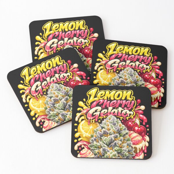 Item preview, Lemon Cherry Gelato Graffiti Print | Citrus Cherry Creamy Hybrid Typography | Balanced 420 designed and sold by WAUZ.