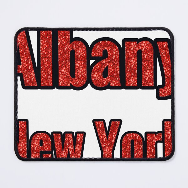 Item preview, Albany New York City Name With Red Rhinestone designed and sold by TheIconSmith.