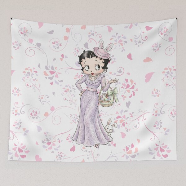 Item preview, Cute Betty Boop With Easter Basket designed and sold by LyssasMindArt.