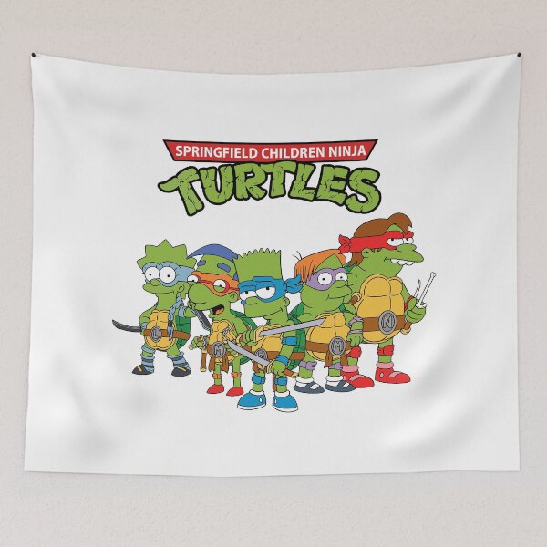 Item preview, The Simpsons-Springfield Ninja Turtles: Ultimate Retro Mashup designed and sold by Krasnovaovaova.