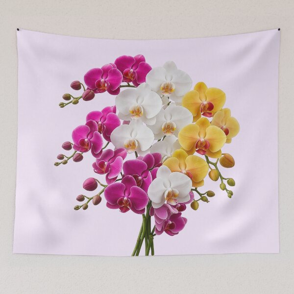 Item preview, Vibrant Multicolor Elegant Orchid Arrangement Shapes Mania designed and sold by Shapes-Mania.