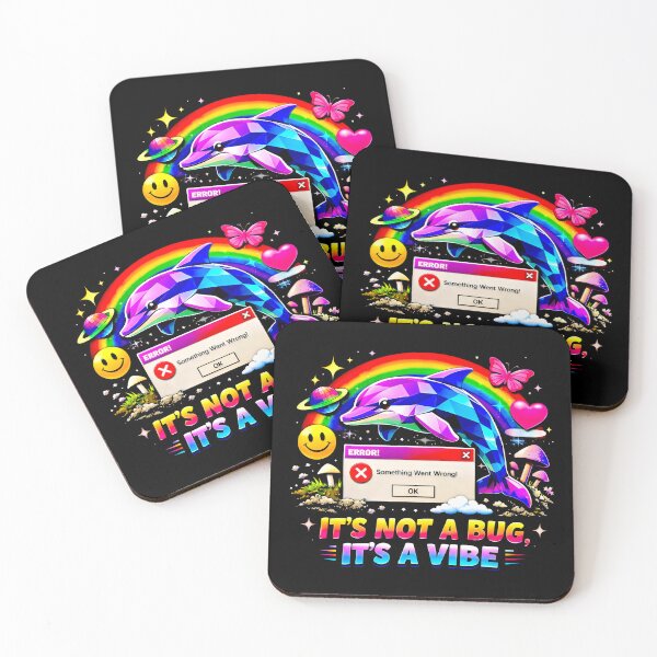 Item preview, Aesthetic It's Not A Bug Y2K Retro Vaporwave Vibe designed and sold by SplashTastic.