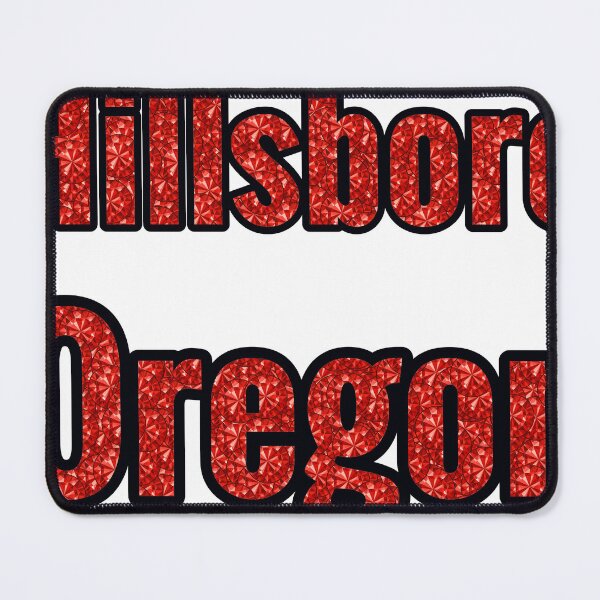 Item preview, Hillsboro Oregon City Name With Red Rhinestone designed and sold by TheIconSmith.